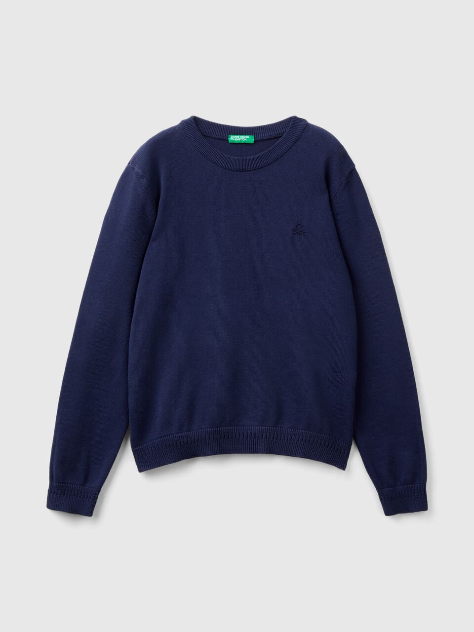 100% COTTON CREW NECK SWEATER