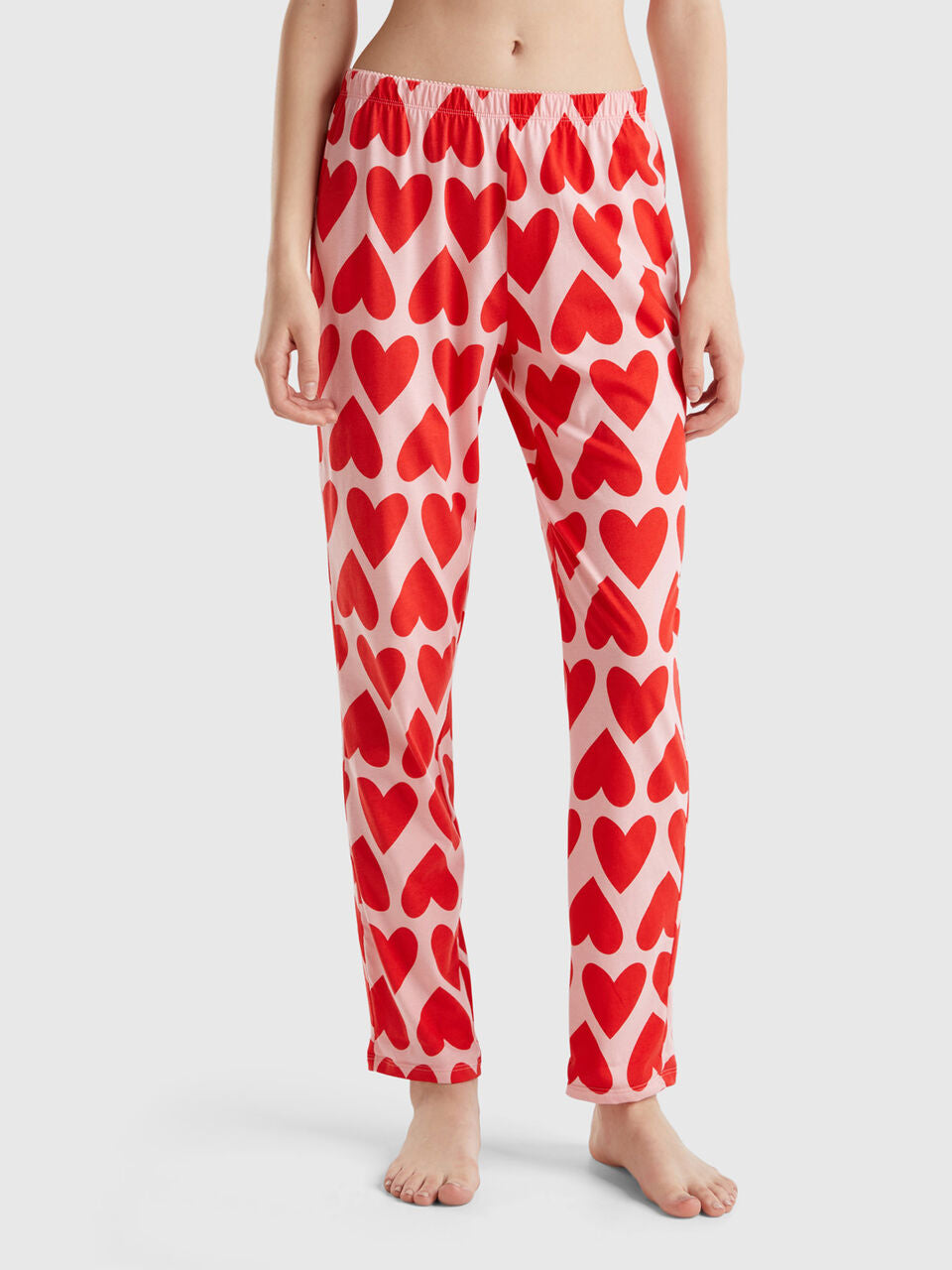 TROUSERS WITH HEART PRINT