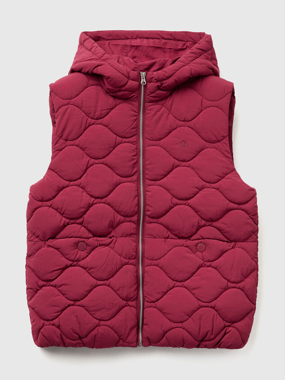 PADDED VEST WITH HOOD