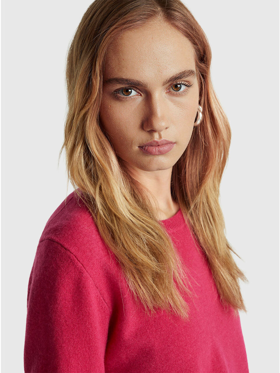 SHORT-SLEEVED SWEATER IN PURE MERINO WOOL