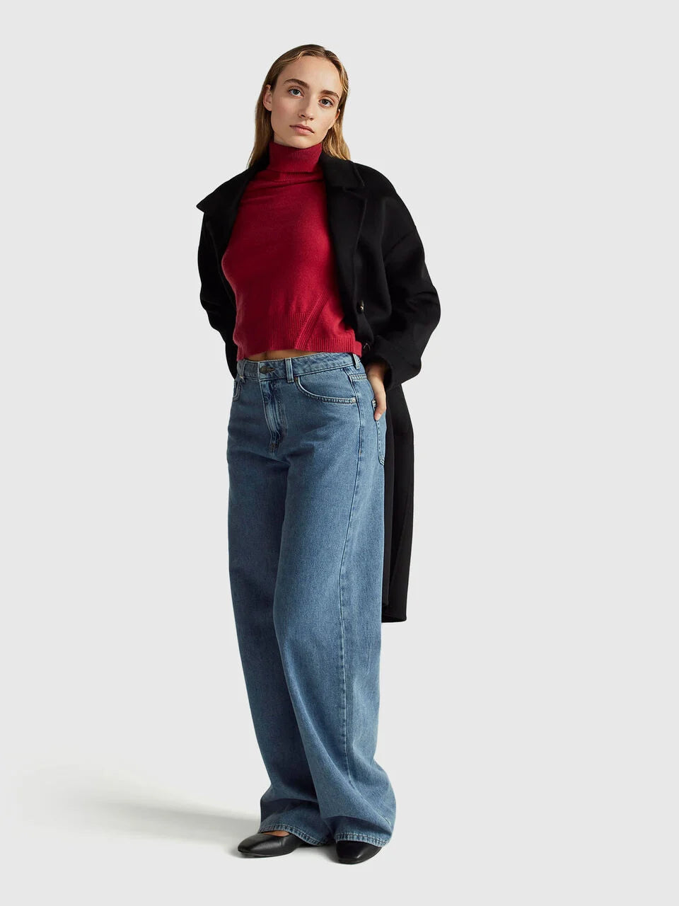 CAMEL CASHMERE BLEND SHORT SLEEVE TURTLE COLLAR