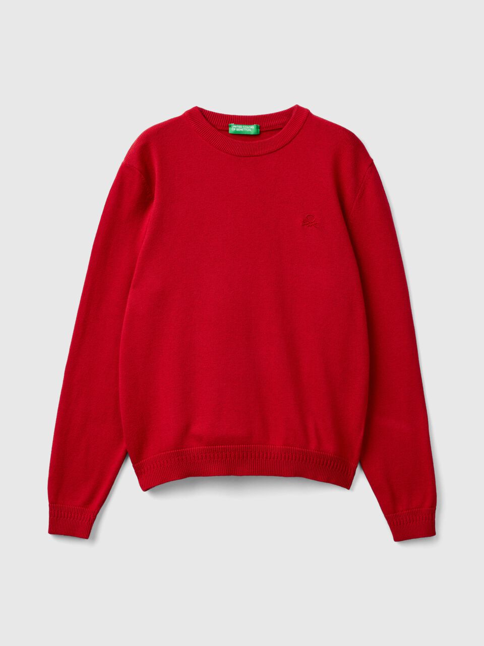 100% COTTON CREW NECK SWEATER