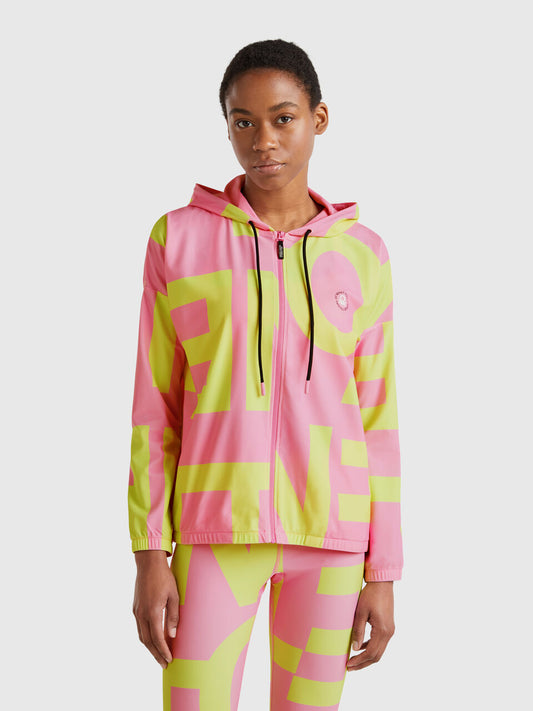 SPORTS SWEATSHIRT WITH LOGO PRINT