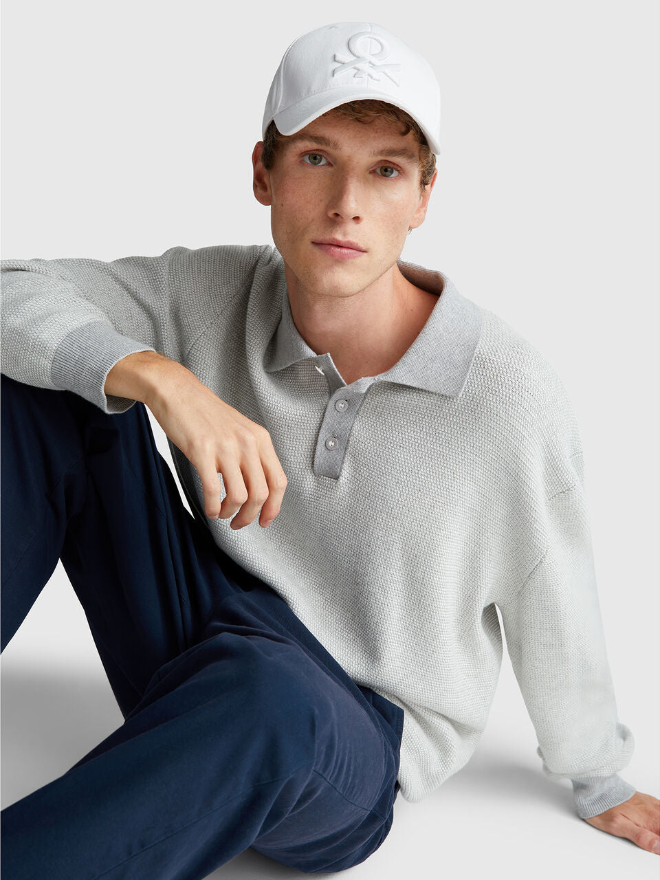 100% COTTON KNITTED POLO SHIRT