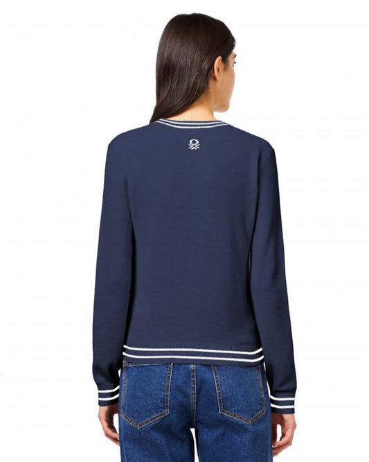 Be Sailor Long sleeve Sweater in Viscose