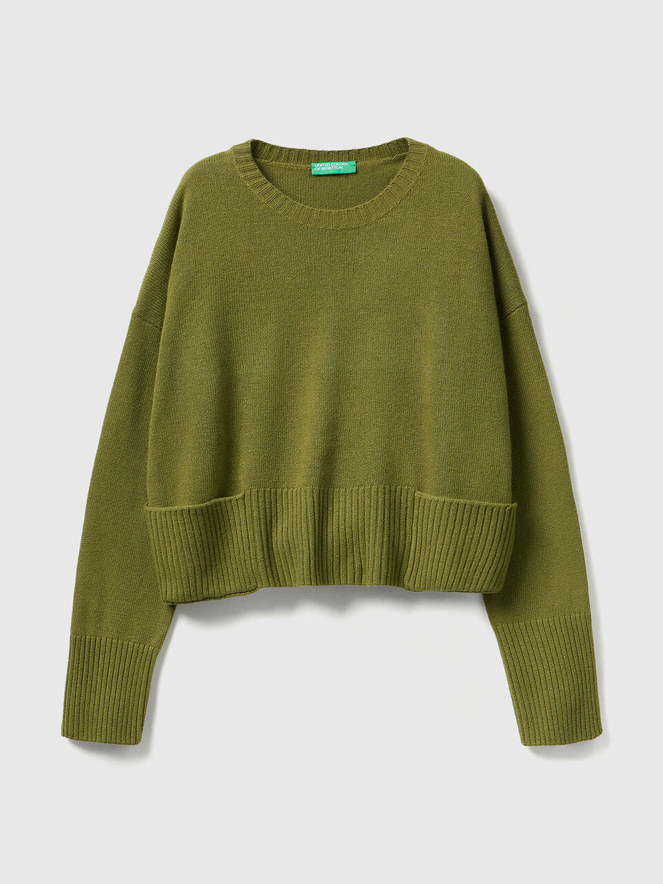 SWEATER IN WOOL AND VISCOSE BLEND