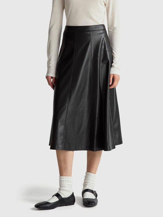 SKIRT IN IMITATION LEATHER