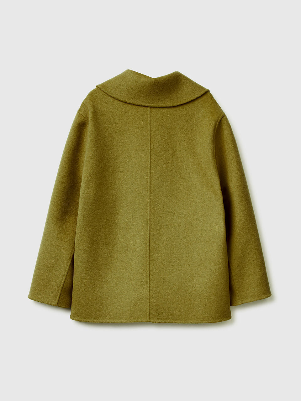 DOUBLE-BREASTED COAT IN WOOL BLEND