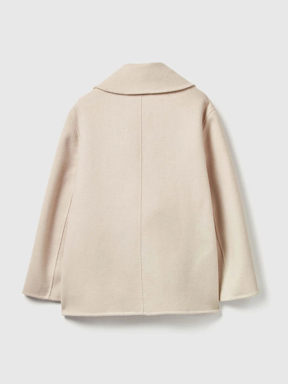 DOUBLE-BREASTED COAT IN WOOL BLEND