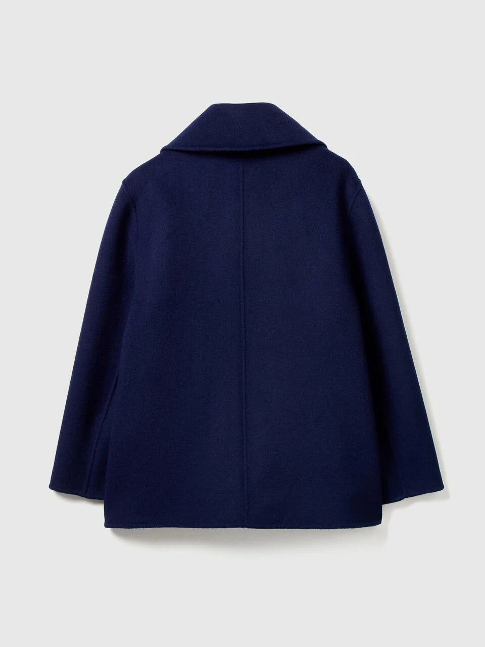 DOUBLE-BREASTED COAT IN WOOL BLEND