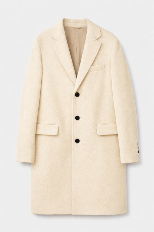 LINED COAT IN WOOL BLEND