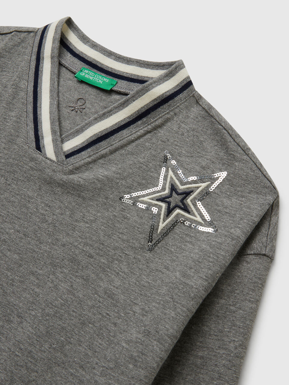 SEQUIN EMBROIDERED T-SHIRT