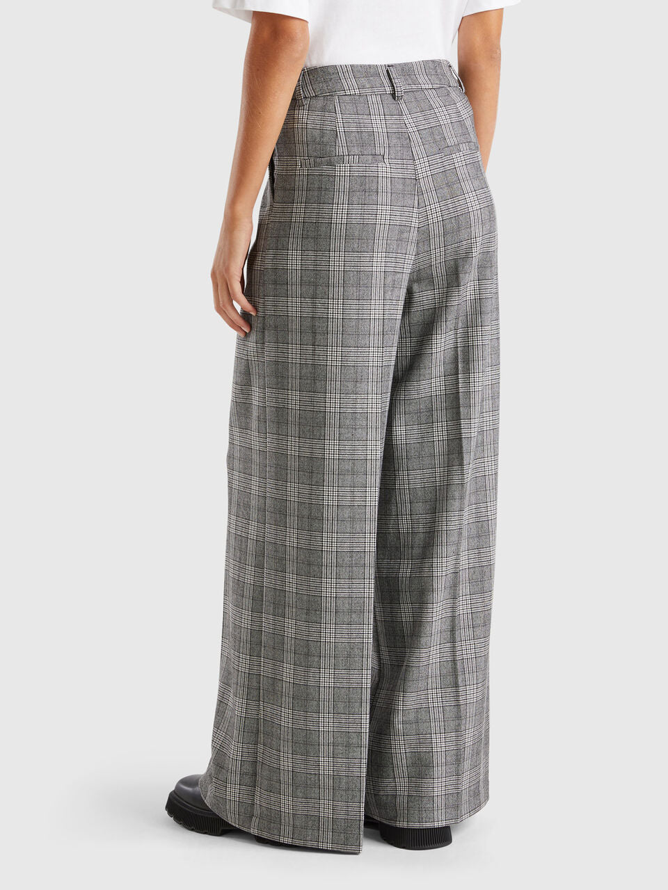 PRINCE OF WALES WIDE LEG TROUSERS