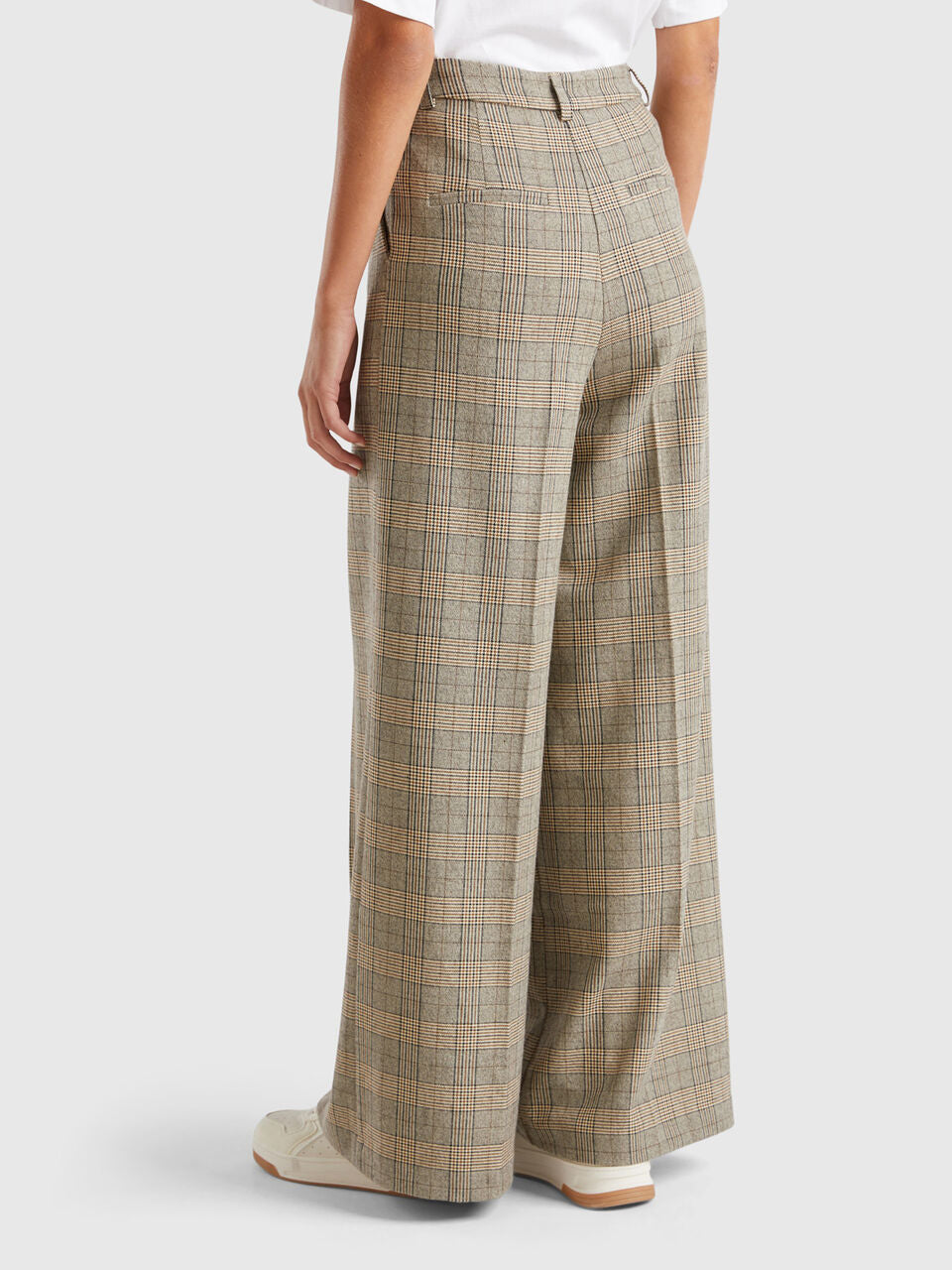 PRINCE OF WALES WIDE LEG TROUSERS