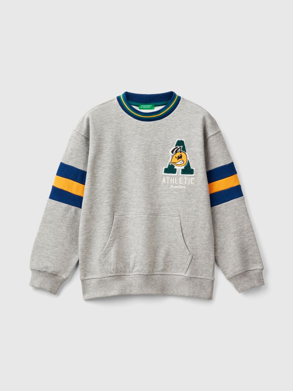 SWEATSHIRT WITH EMBROIDERY IN COTTON BLEND