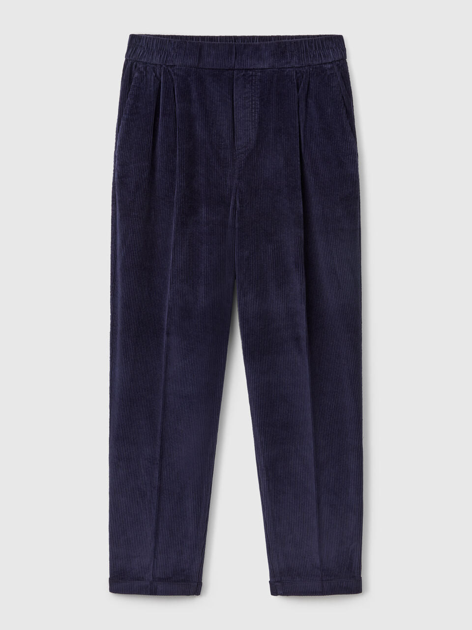 VELVET CHINO PANTS WITH ELASTIC WAIST