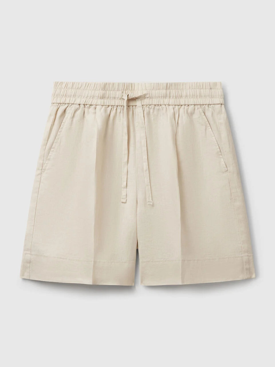 SHORTS WITH DRAWSTRING IN PURE LINEN