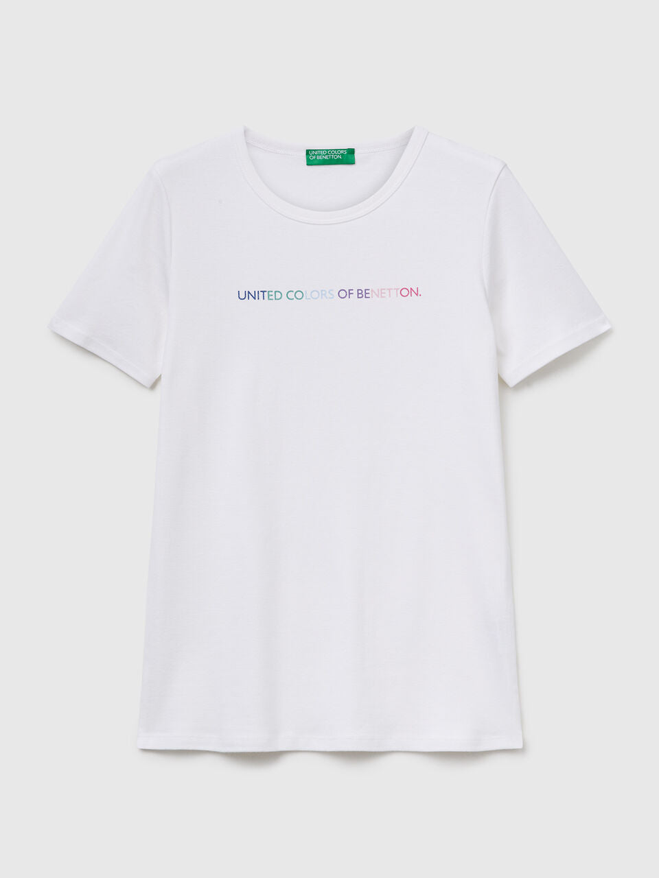 T-SHIRT IN 100% COTTON WITH GLITTER PRINT LOGO