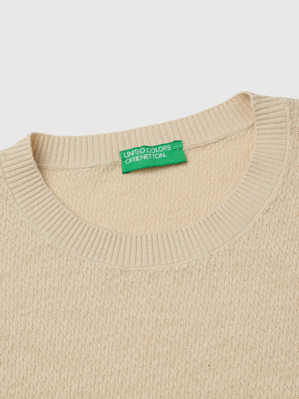 SLEEVELESS LINEN BLEND SWEATER