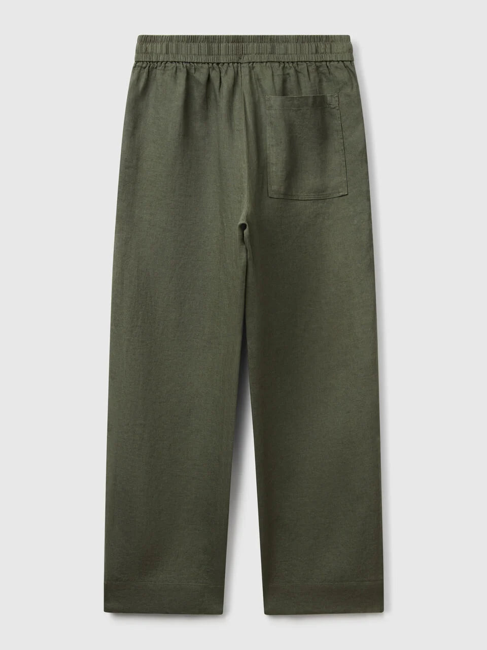 TROUSERS IN PURE LINEN WITH ELASTIC
