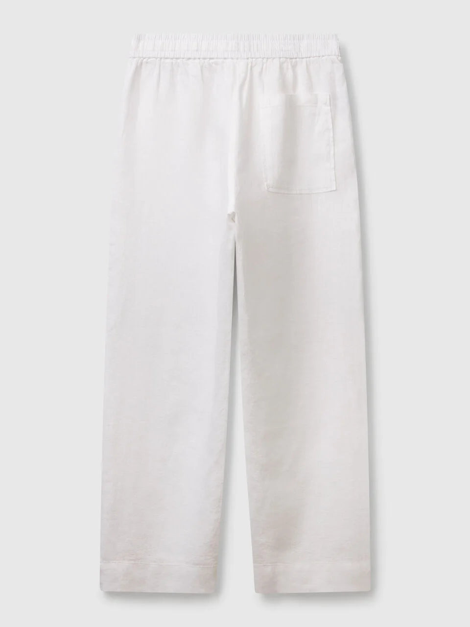 TROUSERS IN PURE LINEN WITH ELASTIC