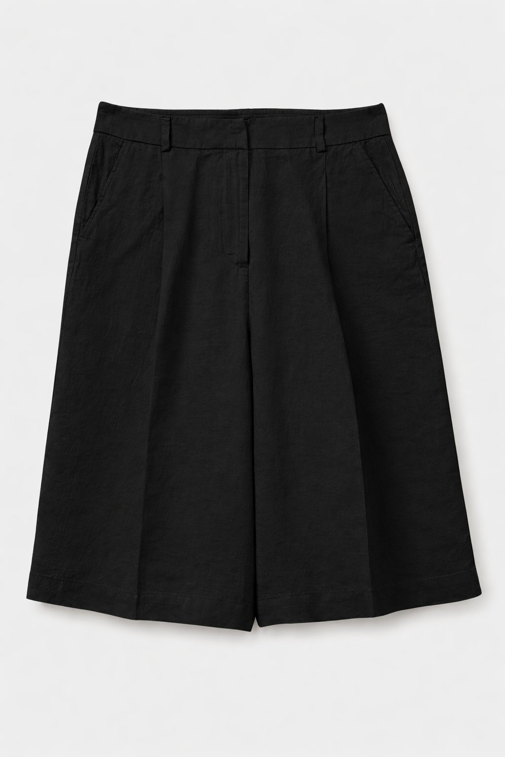 100% LINEN BERMUDA SHORTS