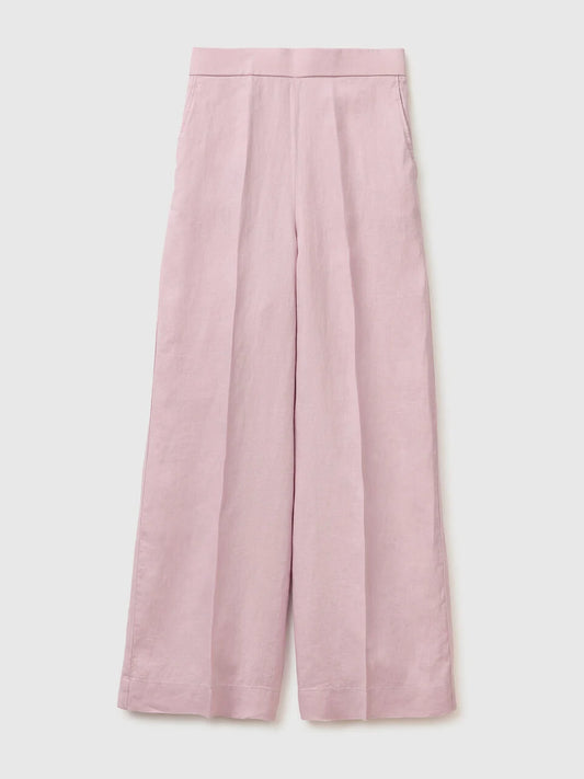 PALAZZO TROUSERS IN PURE LINEN