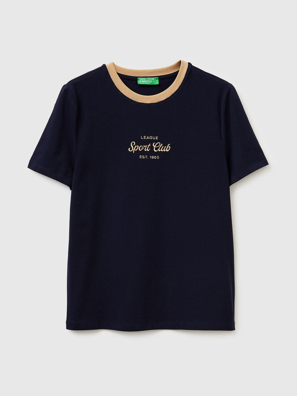 T-SHIRT WITH EMBROIDERED CREST