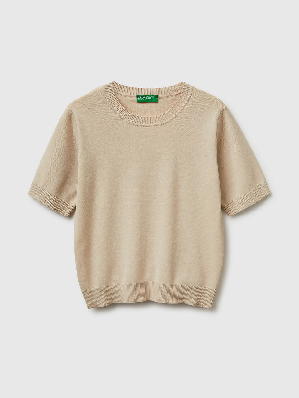 SHORT SLEEVE SWEATER