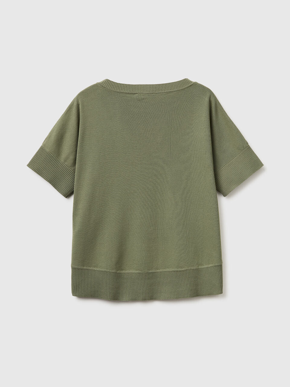 PREMIUM COTTON SHORT-SLEEVED SWEATER