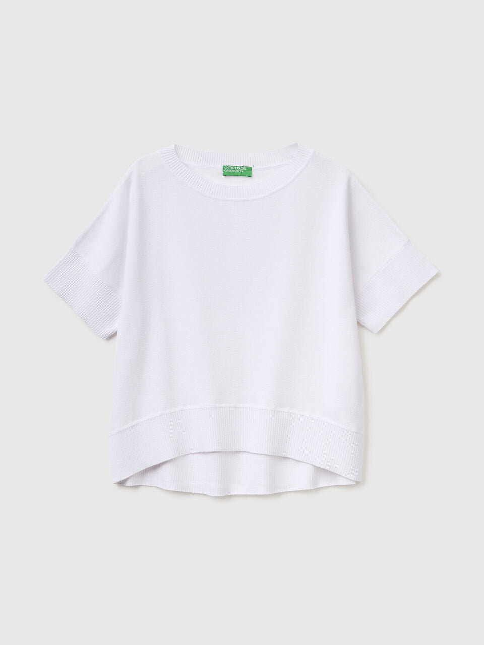 PREMIUM COTTON SHORT-SLEEVED SWEATER