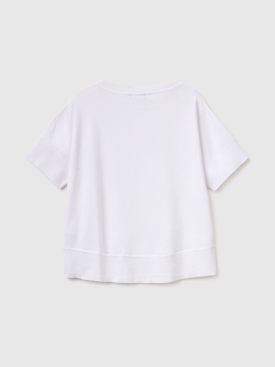 PREMIUM COTTON SHORT-SLEEVED SWEATER