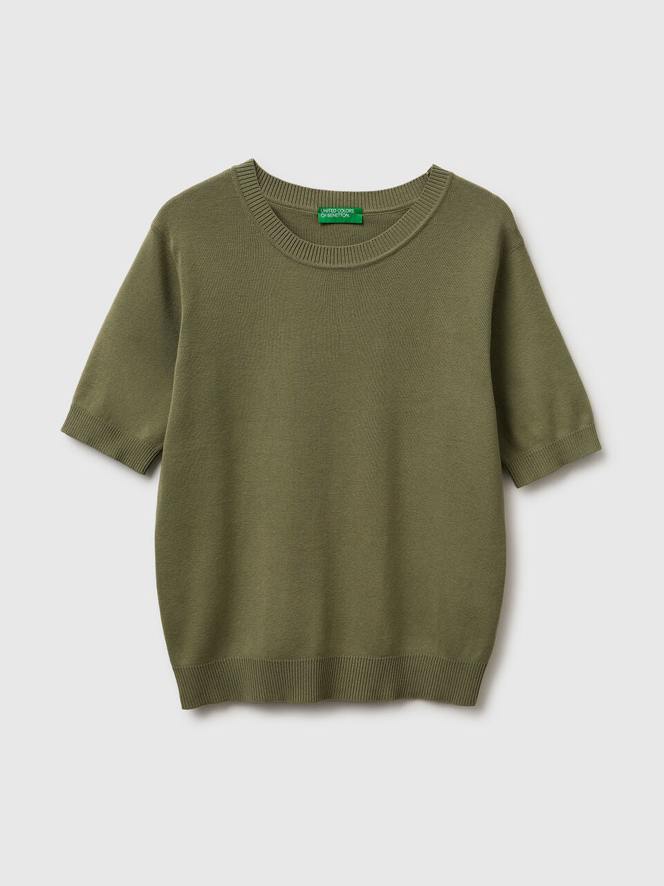 SHORT SLEEVE SWEATER