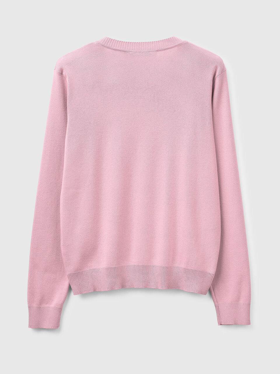 V-NECK SWEATER IN TRICOT COTTON