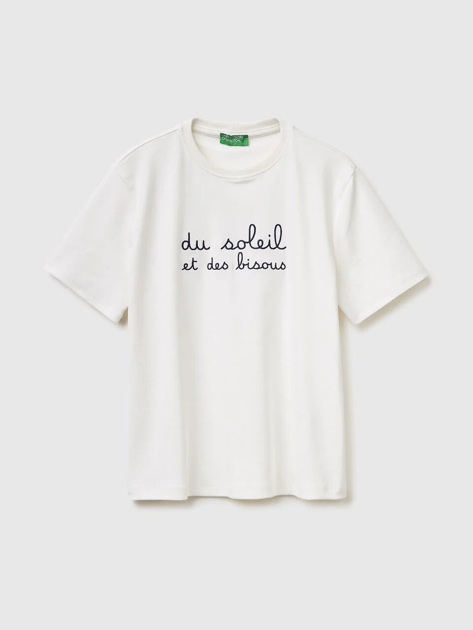 T-SHIRT WITH EMBROIDERED WRITING