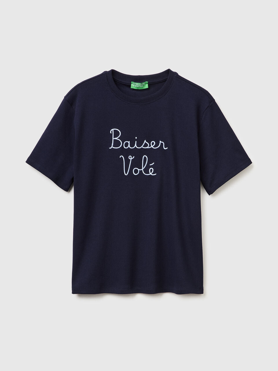 T-SHIRT WITH EMBROIDERED WRITING