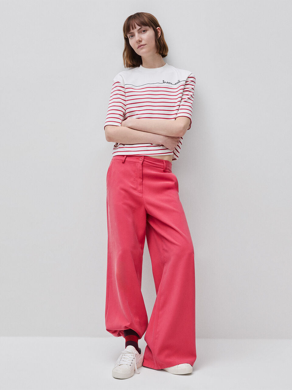 SAILOR STRIPED T-SHIRT WITH EMBROIDERY