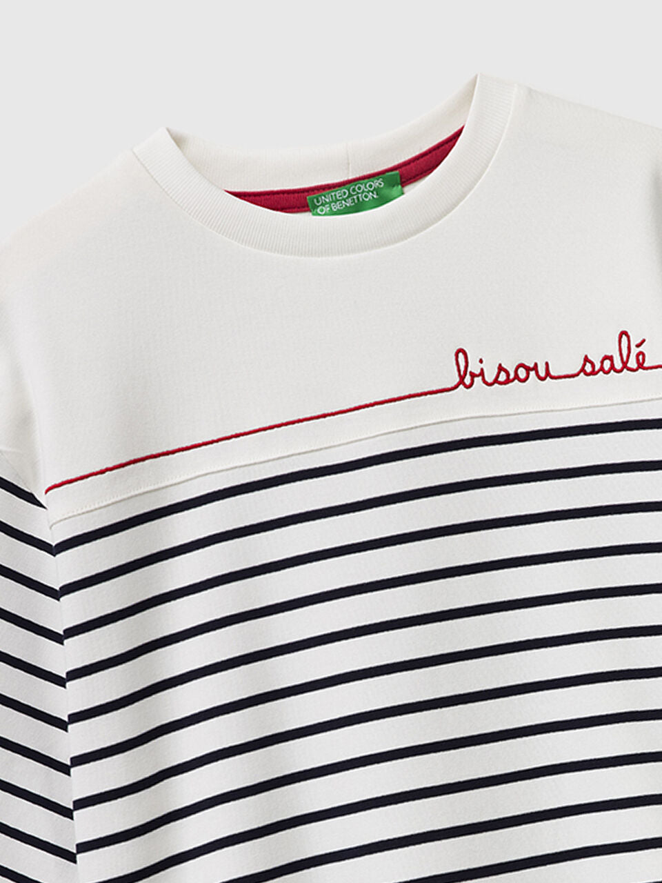 SAILOR STRIPED T-SHIRT WITH EMBROIDERY