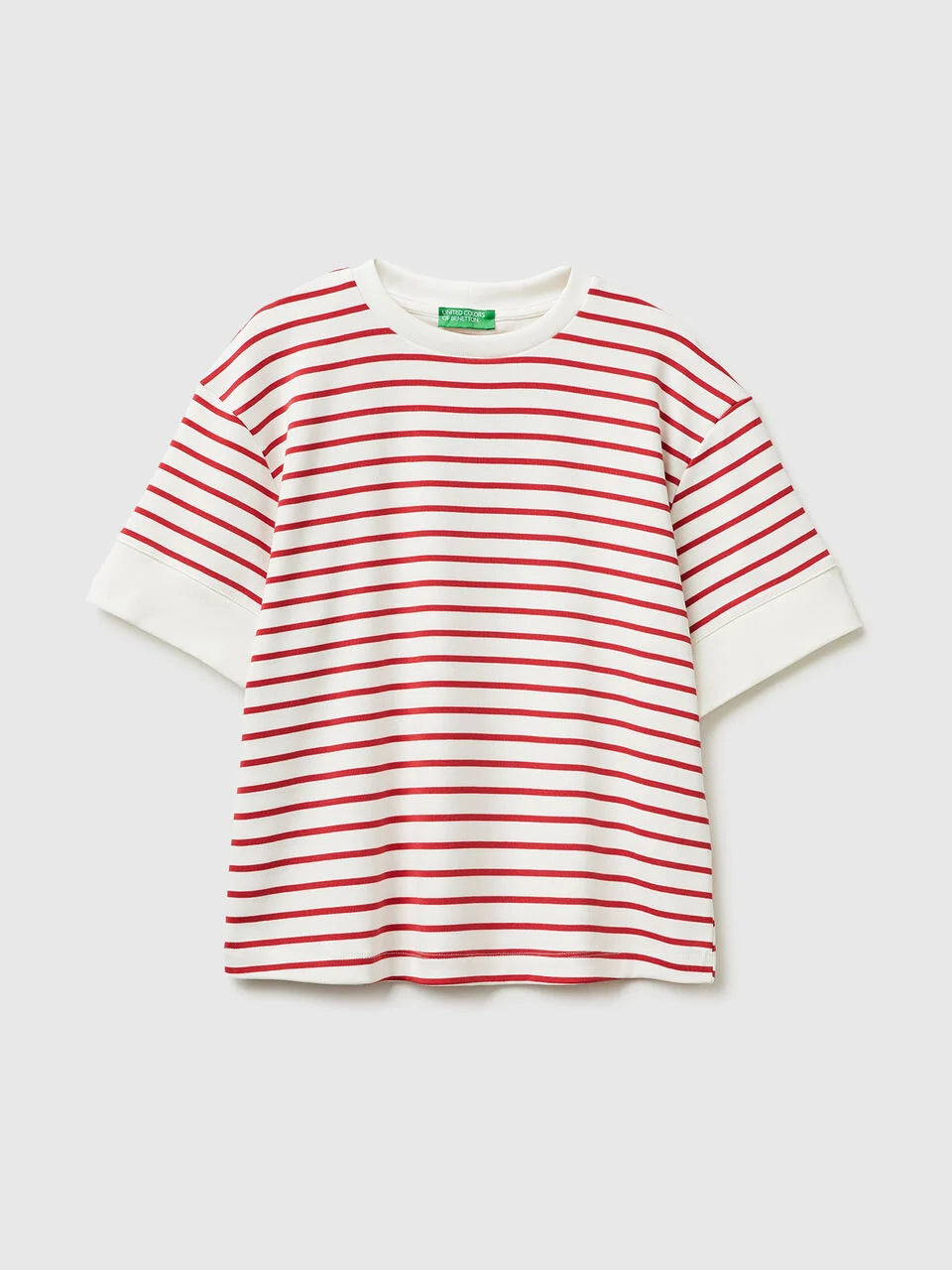 STRIPED SHORT-SLEEVED T-SHIRT