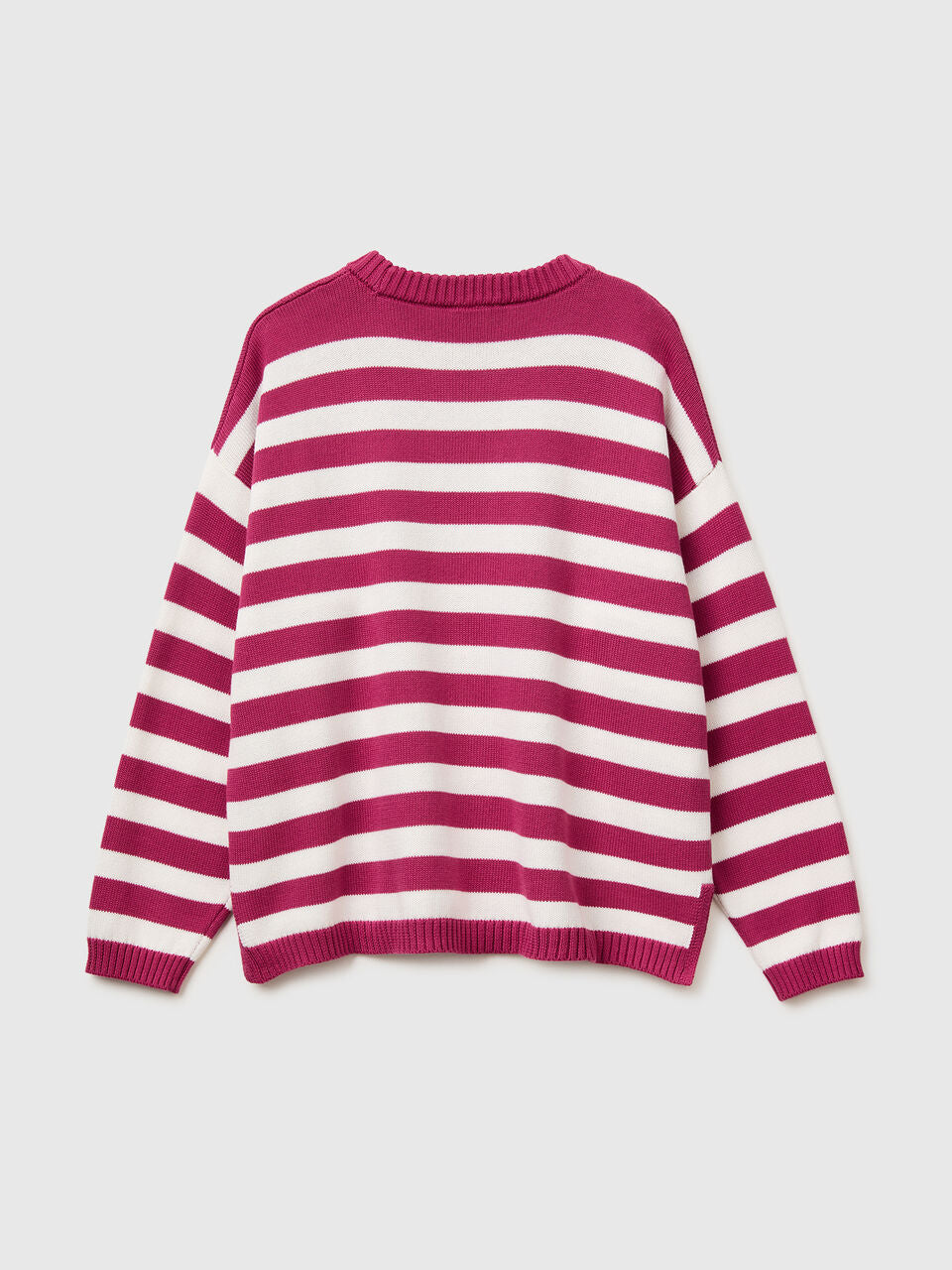 STRIPED SWEATER IN TRICOT COTTON
