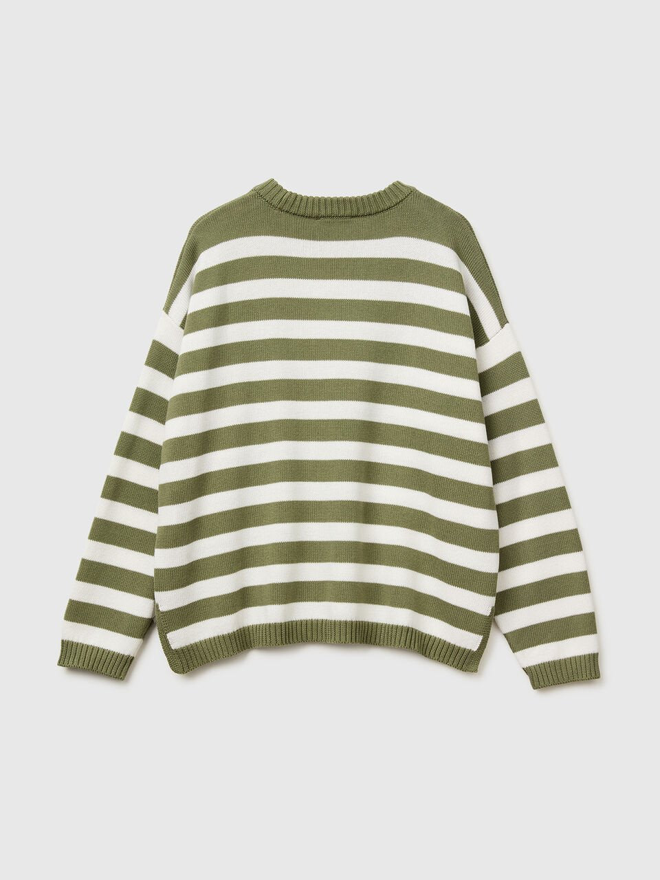 STRIPED SWEATER IN TRICOT COTTON