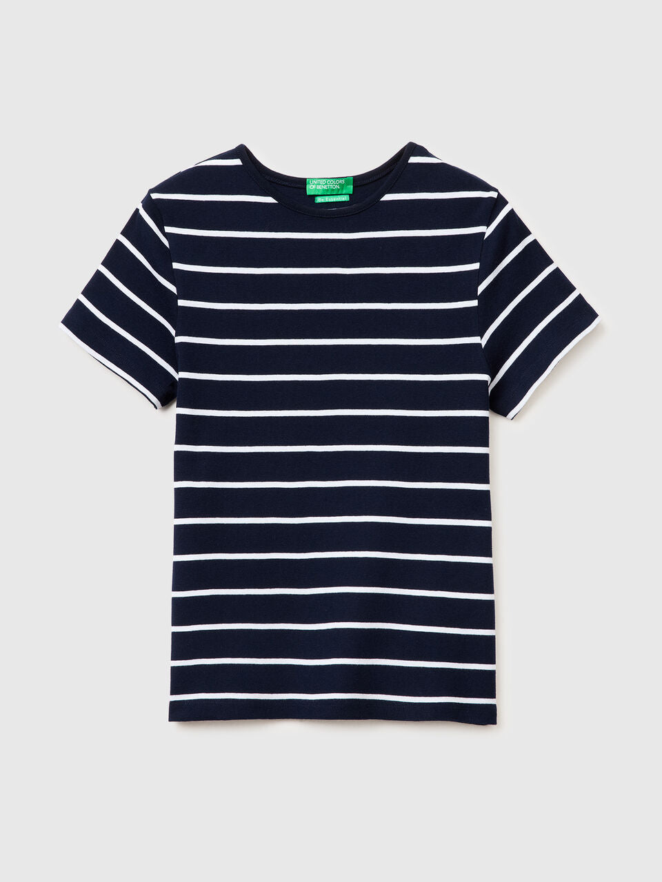 CREW NECK STRIPED T-SHIRT