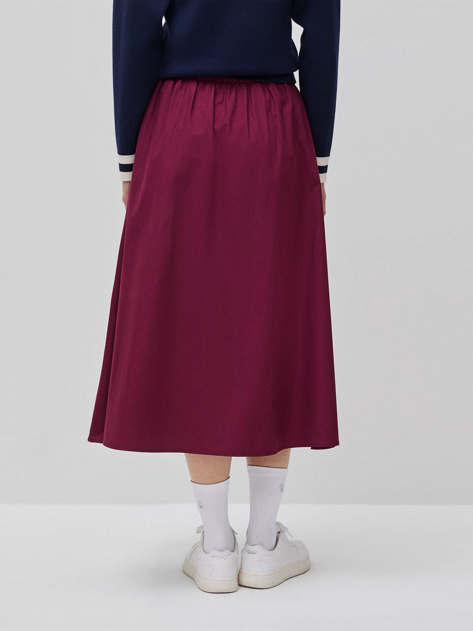MIDI SKIRT WITH HOOK WAIST