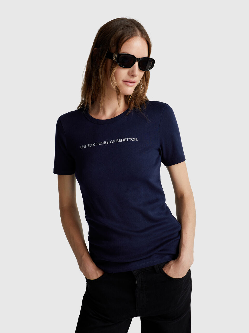 SHORT SLEEVE T-SHIRT WITH GLITTER LOGO