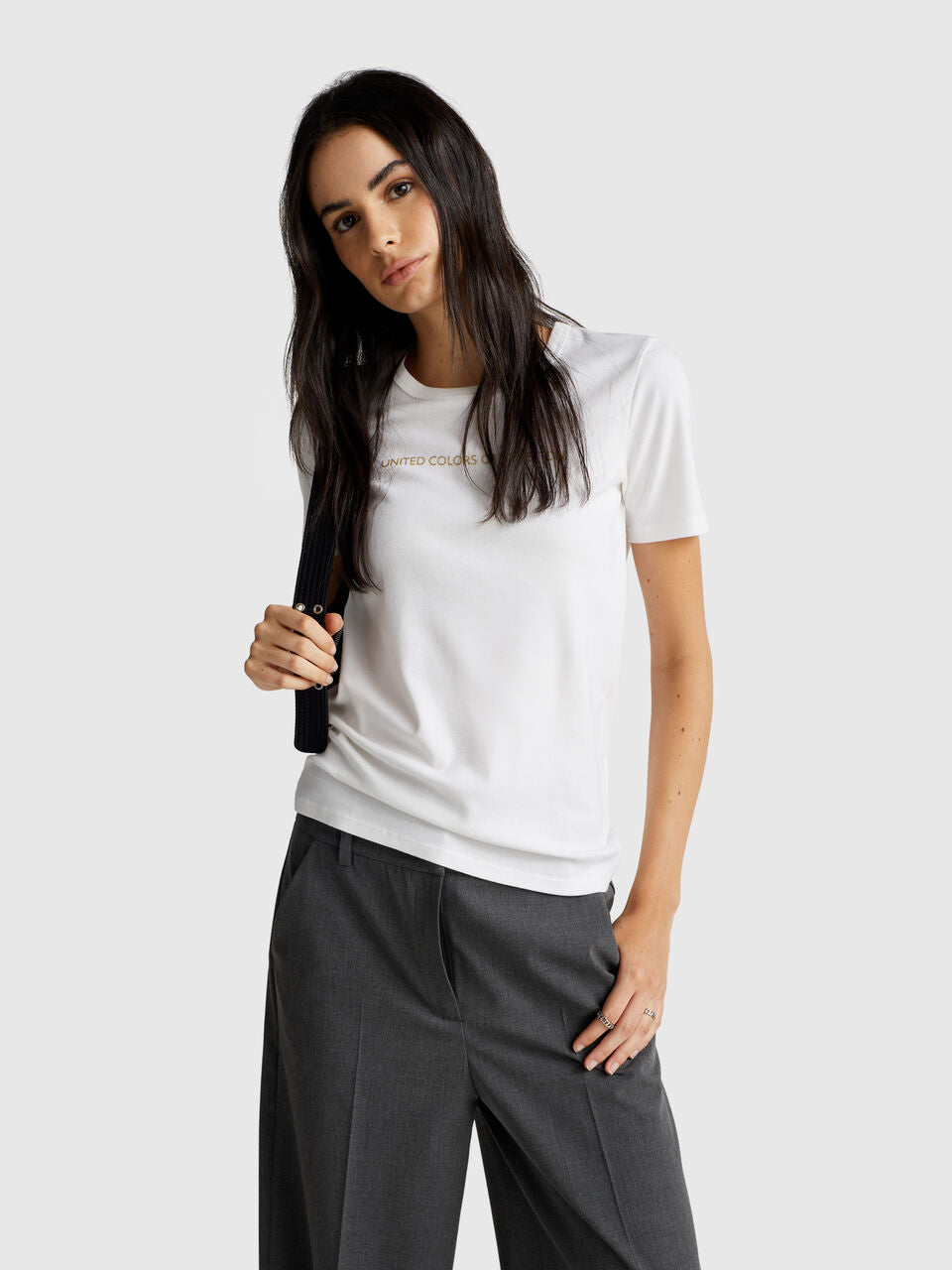 SHORT SLEEVE T-SHIRT WITH GLITTER LOGO