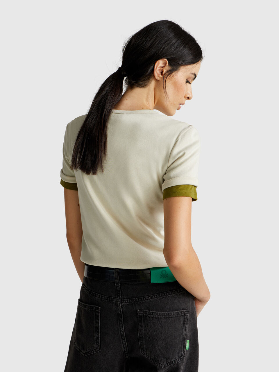 SHORT SLEEVE T-SHIRT WITH GLITTER LOGO