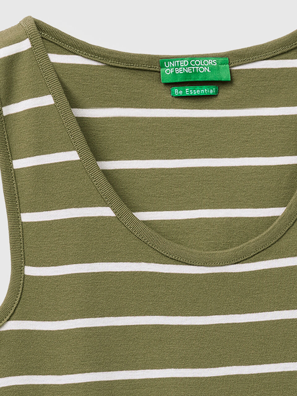STRIPED TANK TOP IN PURE COTTON