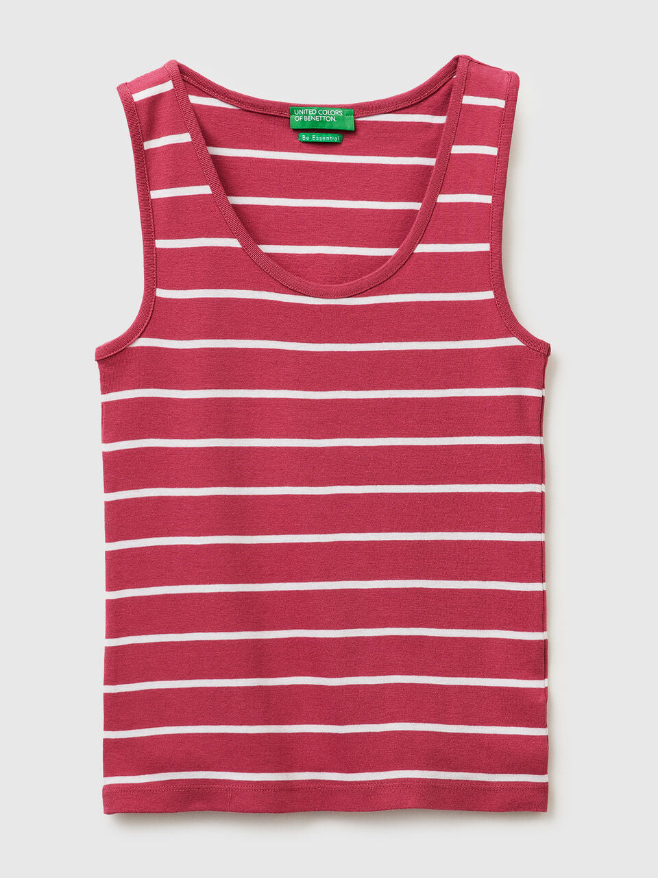 STRIPED TANK TOP IN PURE COTTON