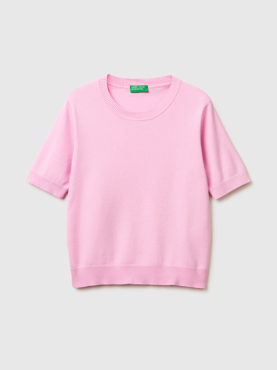 SHORT SLEEVE SWEATER