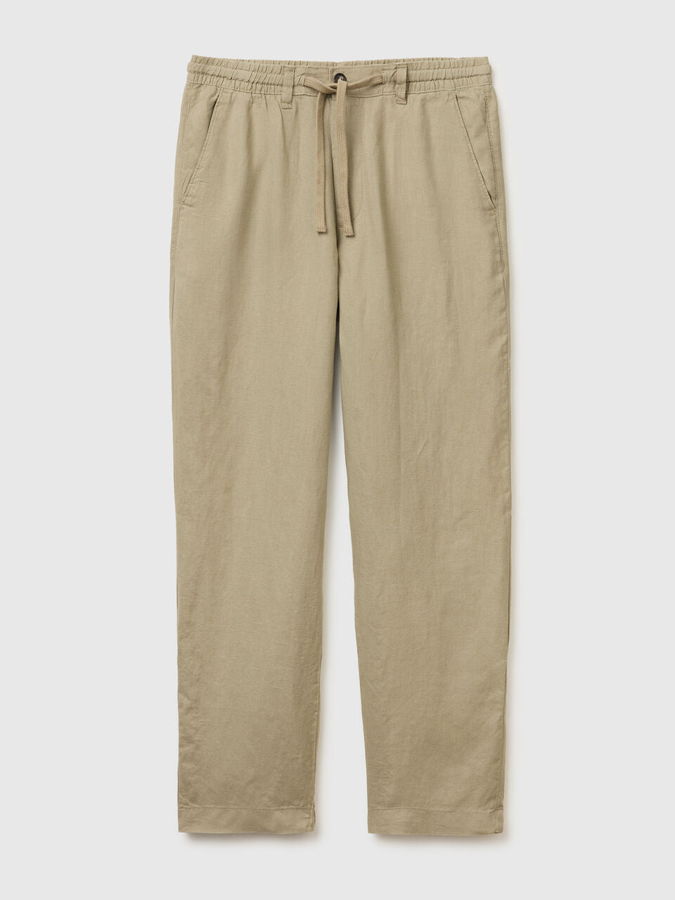 TROUSERS IN PURE LINEN WITH DRAWSTRING